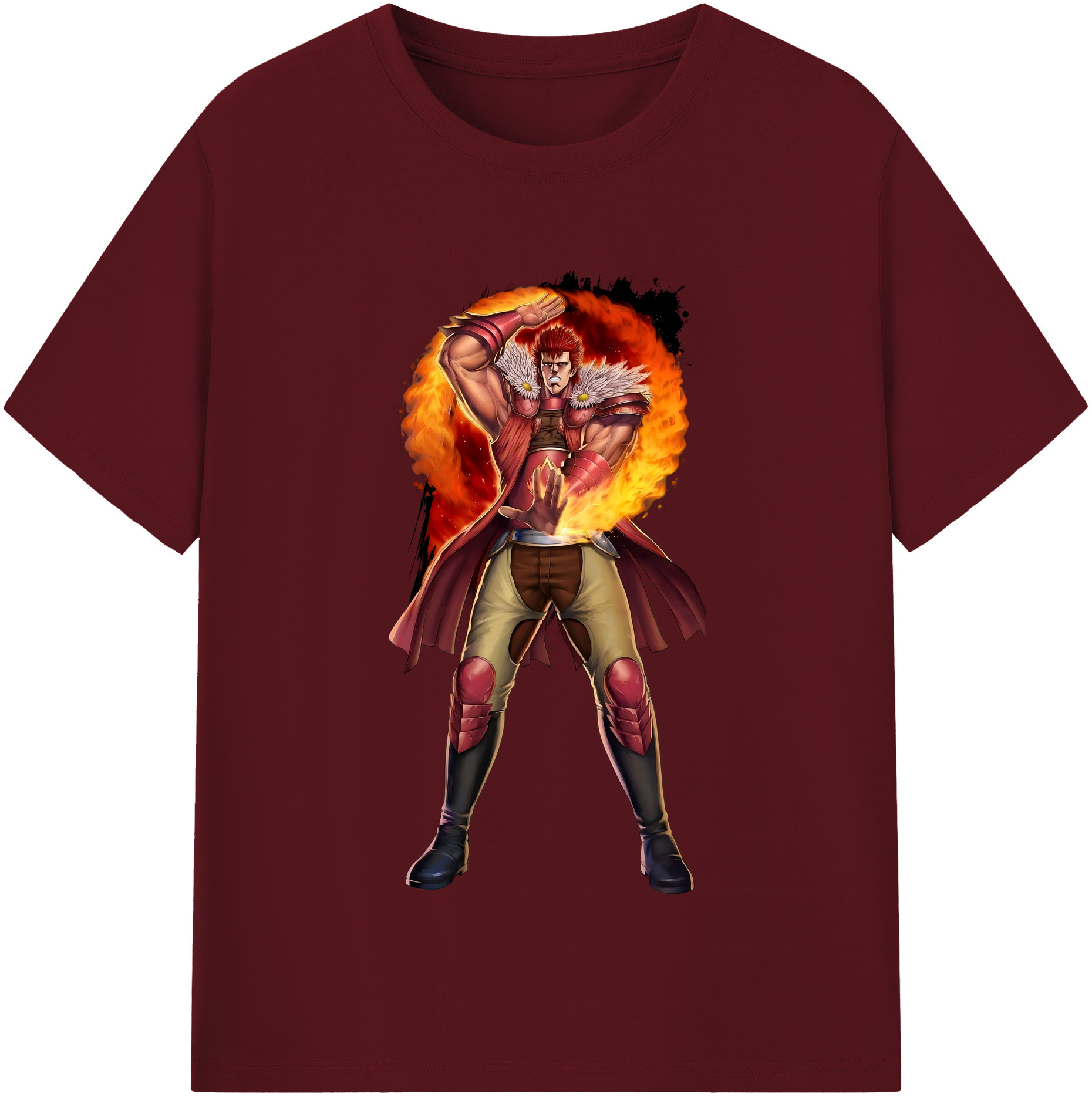 （画像用） 北斗の拳 Fist of the North Star 綿100％半袖Tシャツ（フロントプリント）